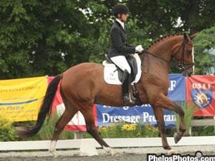 Photo:  Silva Martin and Aesthete with the Markel/USEF Young Dressage Eastern Selection Trials for the 6-Year-Old.  (Photo Credit:  PhelpsPhotos.com)