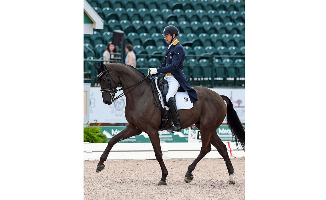 Photo:  Endel Ots on Lucky Strike, 2020 (Photo Credit: Susan J Stickle)