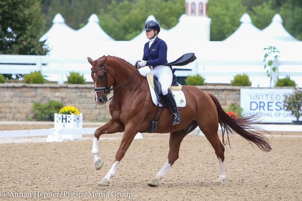 Cover - Bebe Davis and Feivel Mousekewitz take the victory in the Young Rider Championship at the Markel/USEF Young and Developing Horse National Championships, 2016. (Photo: Annan Hepner/Phelps Media Group)
