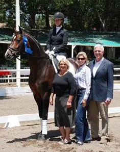 Cover - Sabine Schut-Kery and the bay Hanoverian stallion Sanceo will represent the US in the 6-year-old division at The FEI World Dressage Championships for Young Horses, 2012. (Photo: Kelly Sanchez)