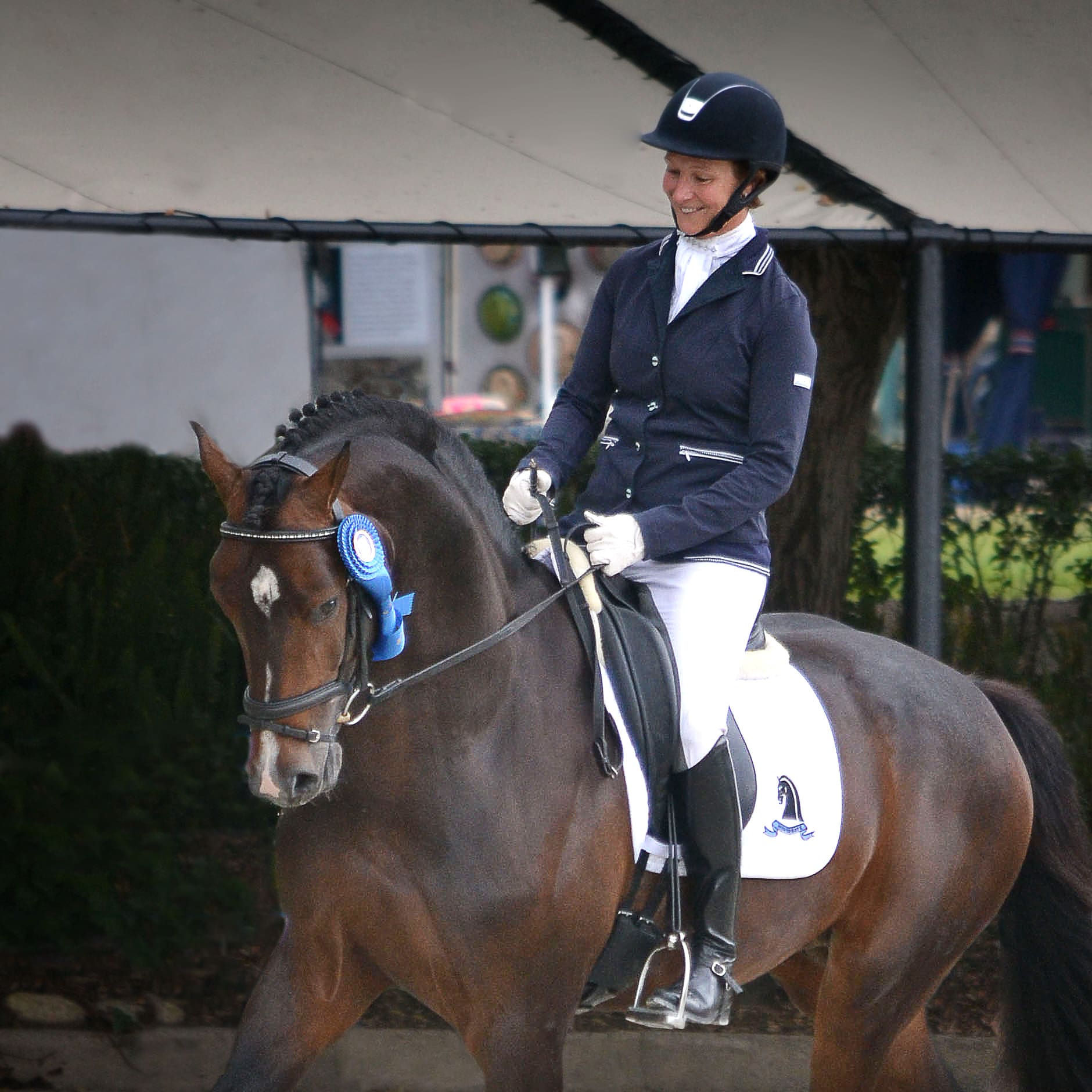 Cover - California's Sabine Schut-Kery & "Sanceo" are the top-ranked six-year-old qualifiers for the 2012 Markel/USEF National Young Horse Dressage Championships. 2012. (Photo: Jennifer M. Keeler)