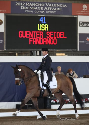 Guenter Seidel and Fandango Getting to Know Each Other at the Rancho ...