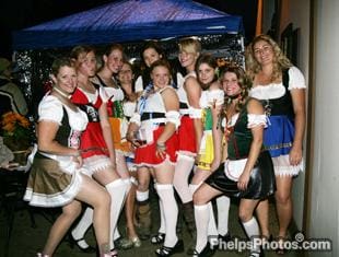 Cover - German Beer Garden staff at Lamplight, 2009. (PhelpsPhotos.com)