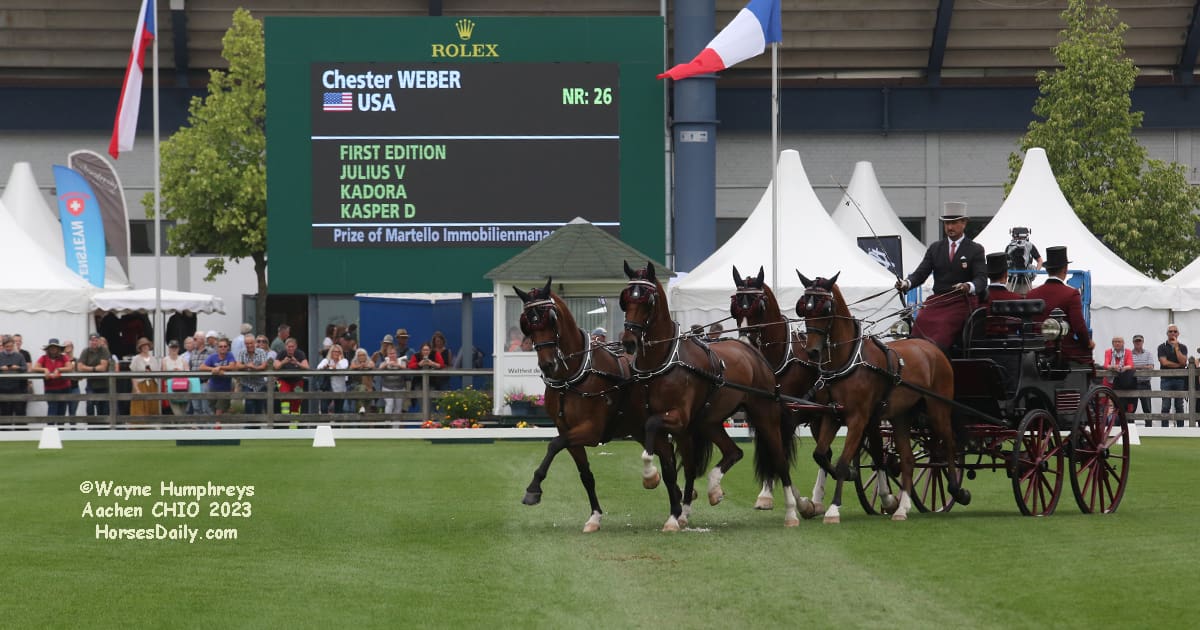 Chester Weber wins Dressage at Aachen CHIO 2023 ©Wayne Humphreys