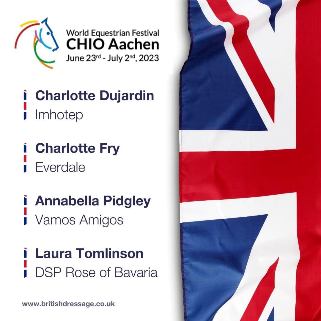 British Dressage Team at Aachen