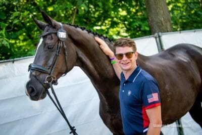 Kevin Kohmann and Duenensee during the jog in Rotterdam