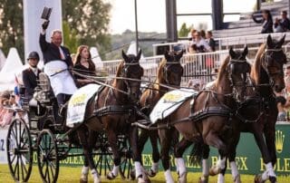 Ijsbrand Chardon wins the obstacle driving competition, the Prize of Fa. Horsch, der Entsorger