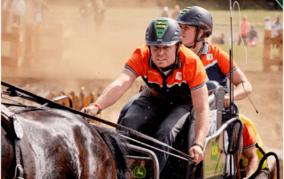 Bram Chardon (NED) at the FEI Driving World Championship 2022 Pratoni (ITA). Copyright FEI / Liz Gregg.
