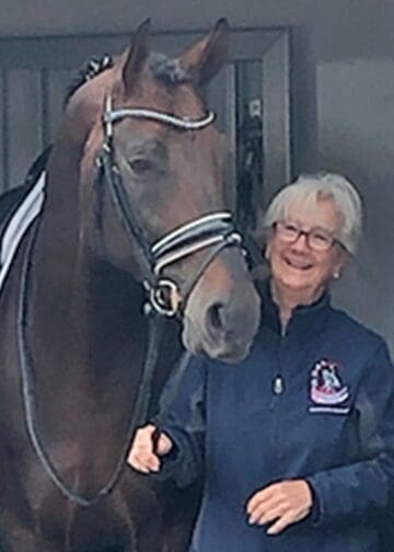 Barbara with her own Faolan