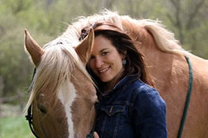 2023 EQUUS Foundation Humanitarian Award Demayo with Sutter DeMayo with Sutter (1987-2018), RTF's Wild Horse Ambassador and 2017 Horse Stars Hall of Fame Inductee - Photo by K. Curyl