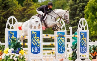 David Arcand of Boisbriand, QC, riding Phil v/d Wezelse Heihoeve