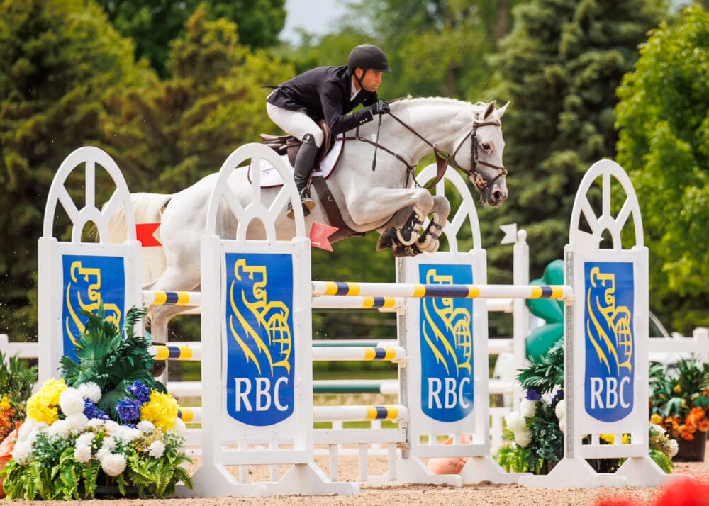 David Arcand of Boisbriand, QC, riding Phil v/d Wezelse Heihoeve
