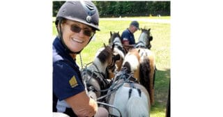 Mary Phelps and her Markel Pony Team