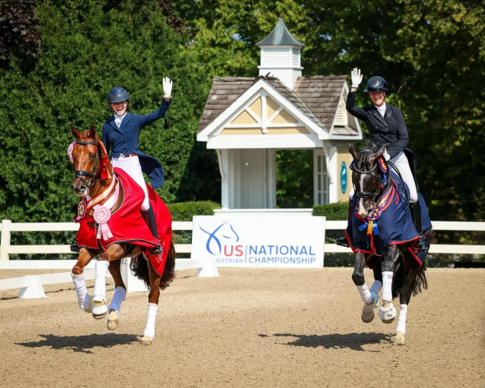 Sarah Mason-Beaty with Kanjer and Sabine Schut-Kery with Gorgeous Latino