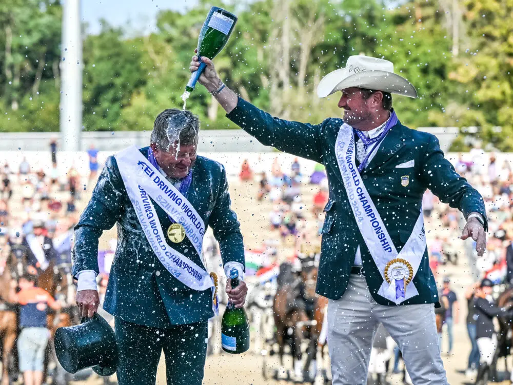 Chester Weber and Boyd Excell (Photo: FEI/Martin Dokupil)