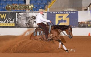 Cover - Rancho Los Palominos Masters Non Pro Co-Champions - Wesley Brown & Spooky Chic. Copyright Becky editorial