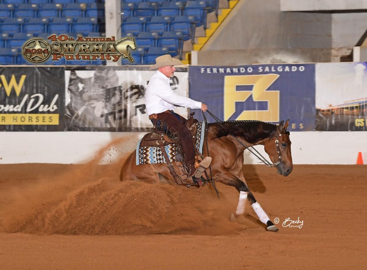 Cover - Rancho Los Palominos Masters Non Pro Co-Champions - Wesley Brown & Spooky Chic. Copyright Becky editorial