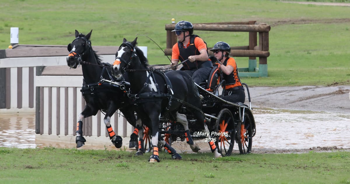 2025 USE Advance Pony Pair Champions Colten Parker with Jack and Jill.