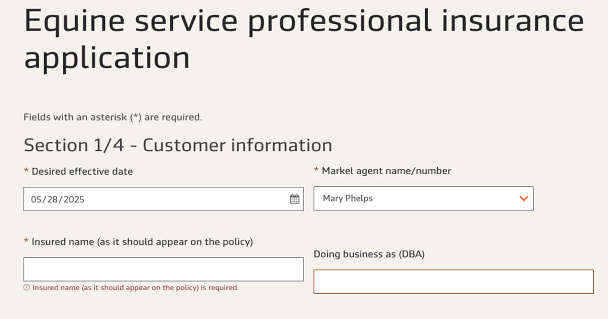 Select Mary Phelps as your Markel Specialist