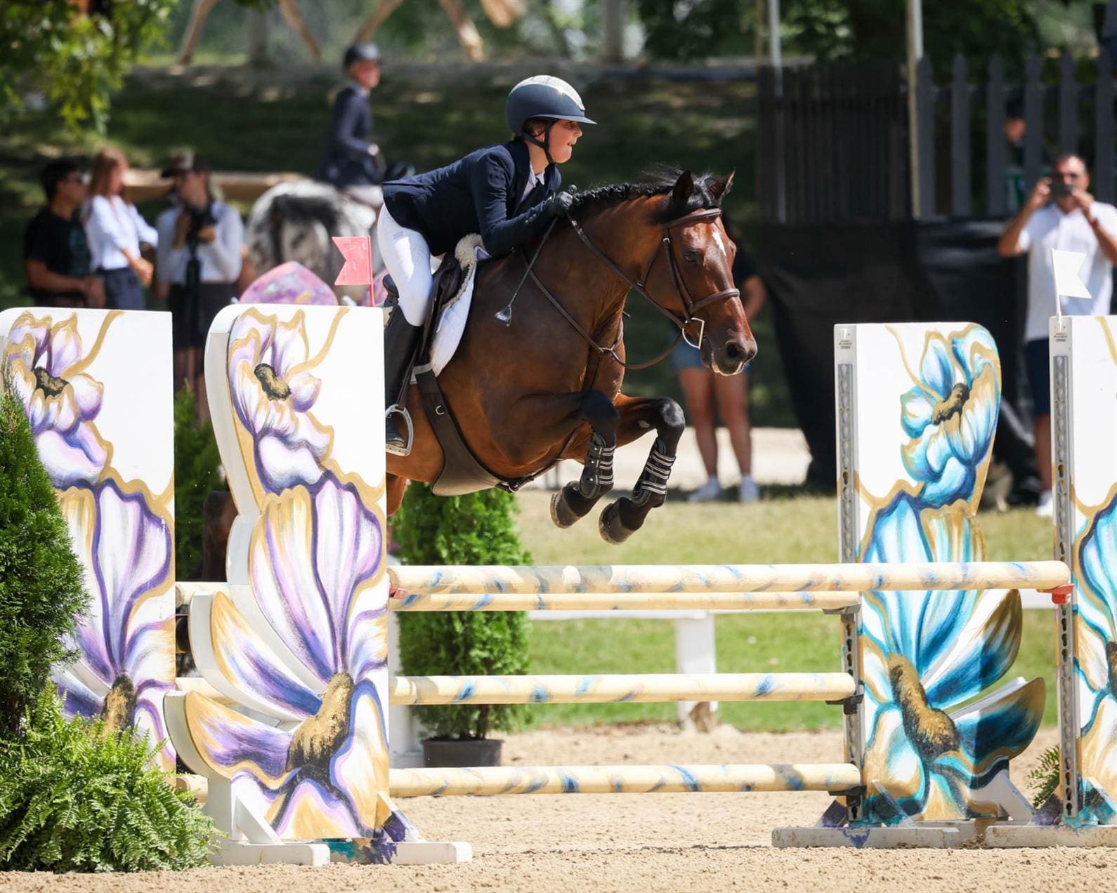 Elin Uhrig and Juan Bay, 2025. ©Leslie Potter_US Equestrian