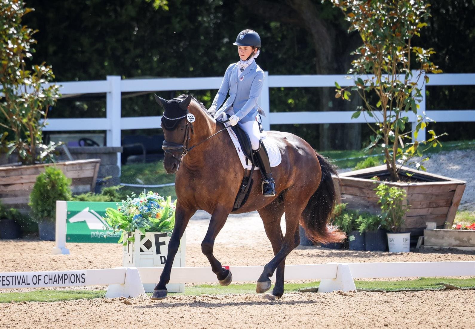 Grace Christianson on FHF Roulee, 2025. ©Isabelle Whiteside_US Equestrian