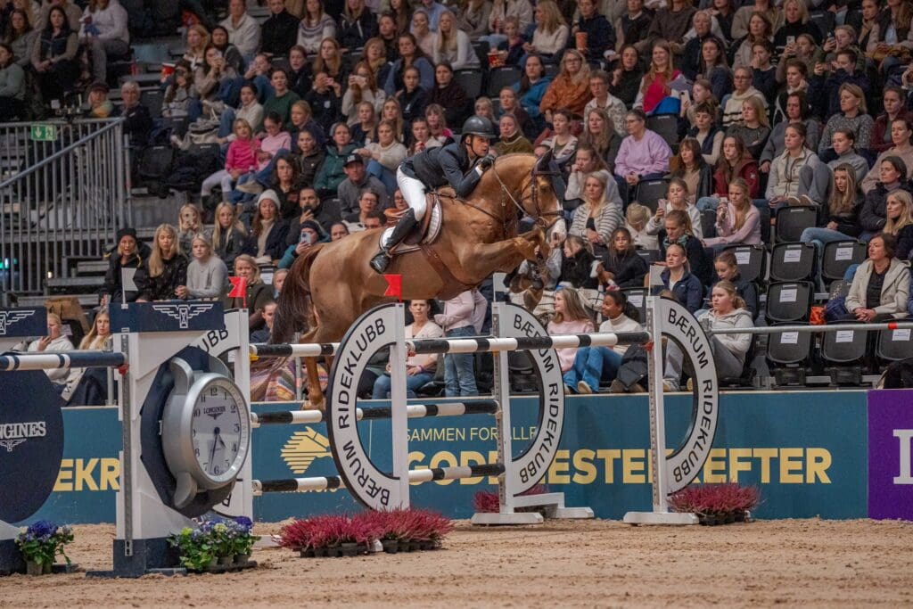 Johan-Sebastian Gulliksen (NOR) and Equine America Harwich VDL - third place at the Longines FEI Jumping World Cup - Oslo (NOR) (Photo: ©FEI/Kim C Lundin)