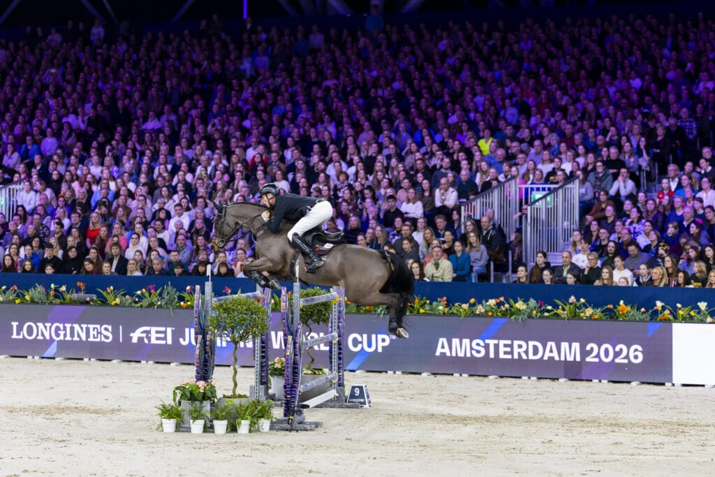 Alain Jufer (SUI) riding Dante MM second at the Longines FEI Jumping World Cup 2025/26 - Amsterdam (NED) (Photo: ©FEI/Leanjo de Koster)