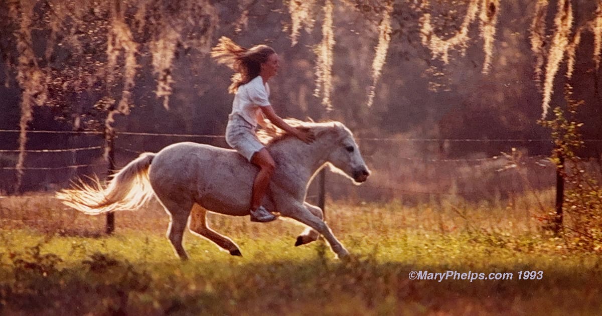 A girl and her pony