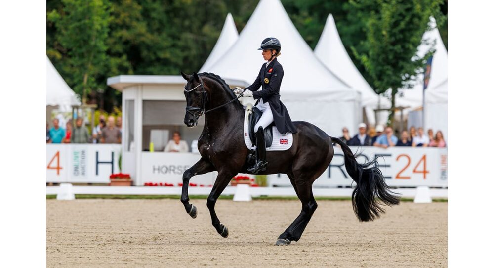Charlotte Dujardin and Secret Agent Top Qualifier for 7-Year-Olds at the FEI WBFSH Dressage World Breeding Championship for Young Horses