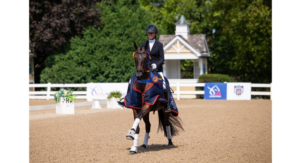 Hannah Irons and Ein Traum on Top in the Markel/USEF 6-Year-Old Dressage National Championship