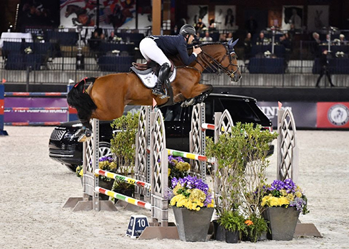 Alessandra Volpi (USA) and Berlinda were second in the grand prix. Photo by Shawn McMillen Photography