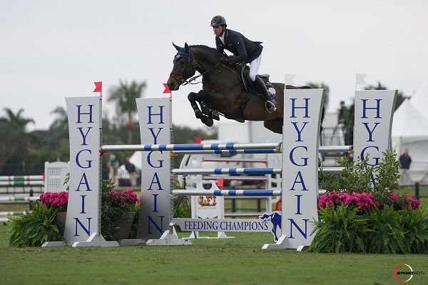 Photo:  Ben Maher jumping to the win with Tic Tac. © Sportfot