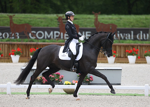 FEI Dressage Nations Cup™ 2023 - Compiegne (FRA) Carina Cassøe KRÜTH of Denmark riding HEILINE'S DANCIERA
