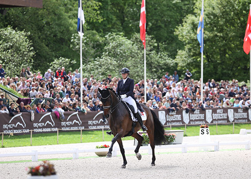 FEI Dressage Nations Cup™ 2023 - Compiegne (FRA) Lone Bang ZINDORFF of Denmark riding THRANEGAARDENS ROSTOV