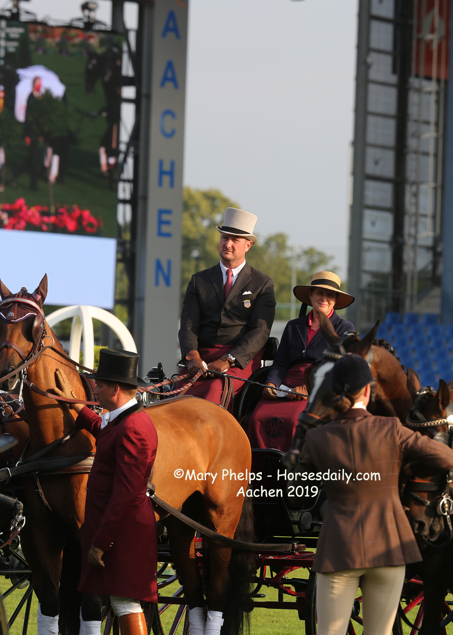Marcie Quist with Team Chester Weber USA at Aachen