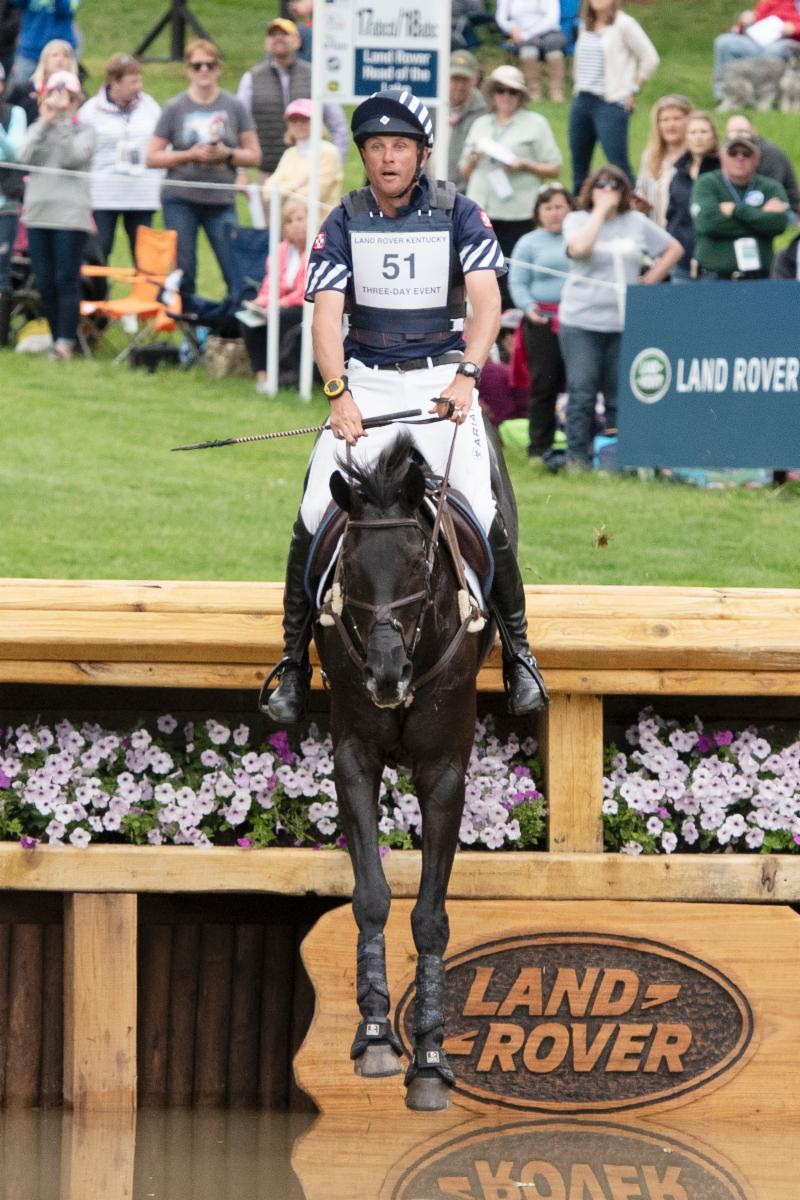 Boyd Martin and Tsetserleg flew to a double clear round to move into second at the Land Rover Kentucky Three-Day Event presented by MARS EQUESTRIAN. 