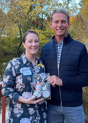 Markel Equine Insurance Specialist, NEDA Member and sponsor spends some quality time with Carl Hester