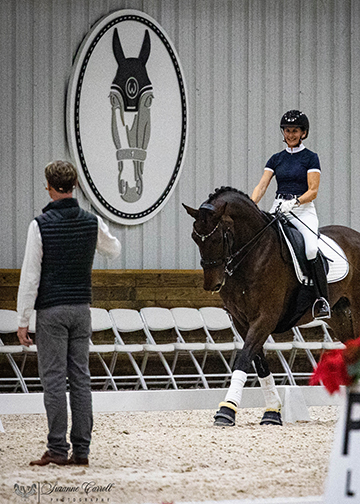 Mikala Munter,  rode the Westfalian gelding MSJ Charmer (by Charmeur x Rubinstein) 