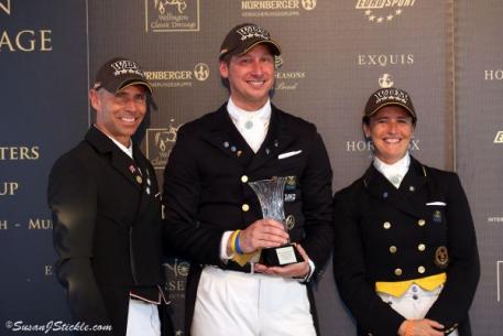 Steffen Peters, Patrik Kittel, Tinne Vilhelmson-Silfven. photo: Susan J Stickle