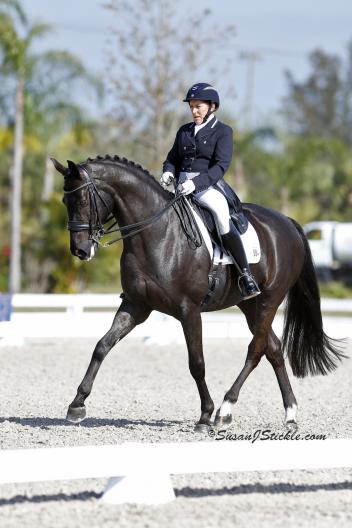 Shelly Francis and Danilo take first in the Prix St. Georges (Photo: Susan J Stickle)