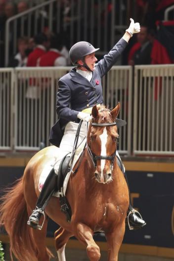 Creech was ecstatic with Devon L's performance. (Photo: by Ben Radvanyi)
