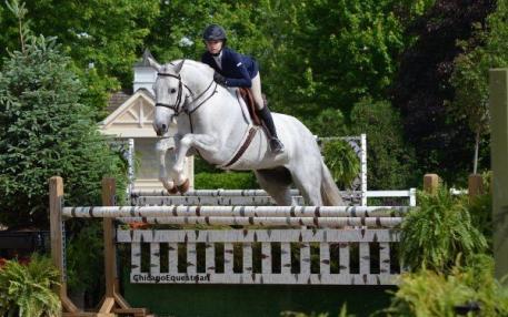 Paige Matthies took the Reserve Championship in the Small Junior Hunters at Showplace Spring Spectacular I.