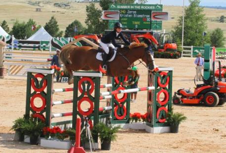 Kristen Blomstrom and Zero's had a clear first round. Photo by Carrie Wirth