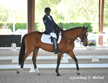Derrick Perkins and NTEC Hans at the 2014 Adequan Global Dressage Festival CPEDI3*. Photo by Lindsay McCall