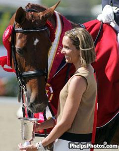 Shereen Fuqua and Brentina at the 2008 Dressage Championships (Photo: Phelpsphoto.com)