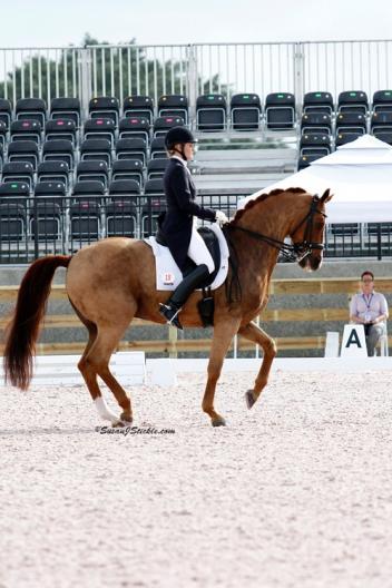 Ashley Holzer of Canada won the FEI Olympic Grand Prix Special in the ,000 Wellington Dressage CDI-W, presented by Magnolia Farm (Photo: SusanJStickle.com)