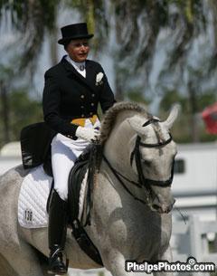 Ingred Lin Competes at White Fences Equestrian Center Dressage Show in 1998. A portion of all entry fees will be donated to the Hospice of Palm Beach County in her name.