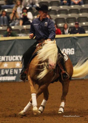 Lyle Lovett at the 2011 Ariat Kentucky Reining Cup (AKRC)Photo: Mary Phelps - phelpsphotos.com