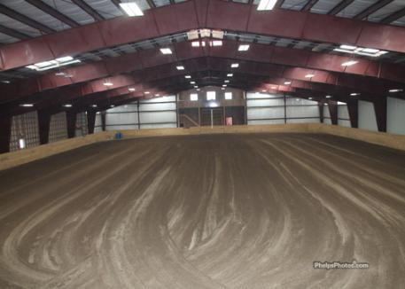 Indoor arena provides ample room for year round training, lesson, clinics and club activities.