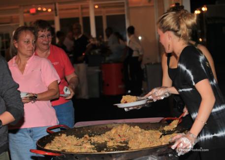 Chef Fredo's Paella a featured dish at the international buffet during the USPRE Party.